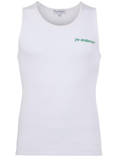 Brodert tank top Jw Anderson hvit