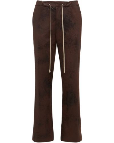 Pantaloni din piele din piele ecologică Mille900quindici maro
