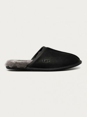 Papuci din piele Ugg negru