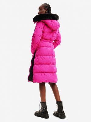 Kabát Desigual rózsaszín