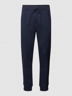 Spodnie sportowe z kieszeniami Polo Ralph Lauren niebieskie