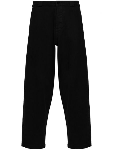 Βαμβακερό παντελόνι Ymc μαύρο