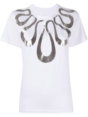 Тениска с принт 10 Corso Como бяло