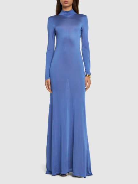 Μάξι φόρεμα Tom Ford μπλε