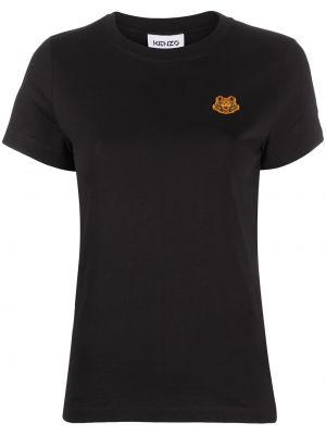Marškinėliai su tigro raštu Kenzo juoda