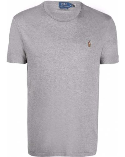 Camiseta con bordado Polo Ralph Lauren gris