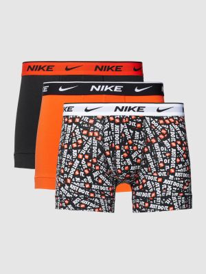 Bokserki slim fit Nike pomarańczowe