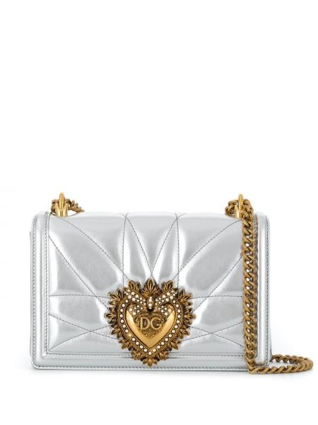 Bolsa de hombro Dolce & Gabbana plateado