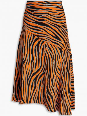 Оранжевая юбка с принтом Diane Von Furstenberg