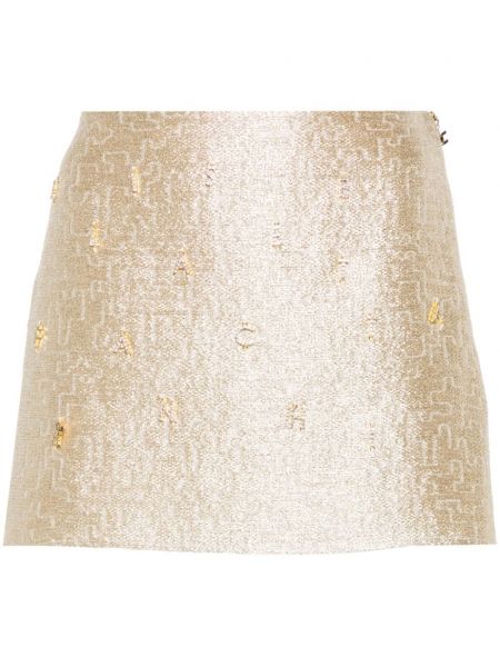 Mini spódniczka tweedowa z kryształkami Elisabetta Franchi
