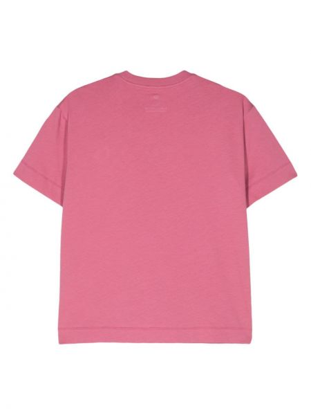 Bavlněné tričko Parajumpers růžové