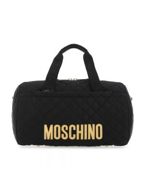 Czarna torba podróżna Moschino