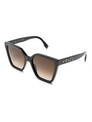 Sluneční brýle s potiskem Fendi Eyewear černé