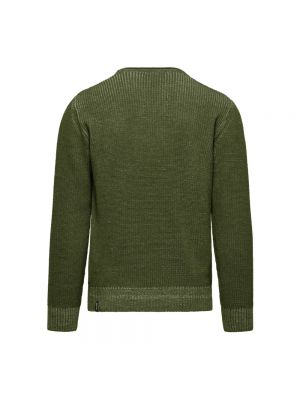 Suéter de lana de cuello redondo Bomboogie verde