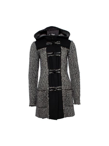 Manteau à capuche en tweed Chanel Vintage