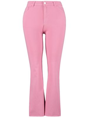 Jeansy skinny slim fit Trendyol różowe