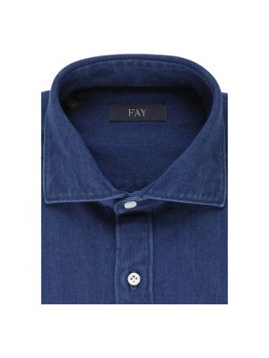 Camisa casual Fay azul