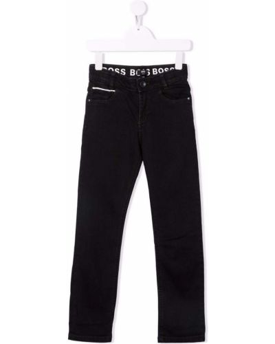 Stretch jeans for jenter Boss Kidswear svart