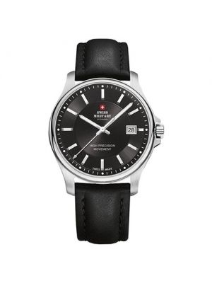Черные водонепроницаемые часы Swiss Military By Chrono