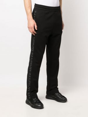 Sportovní kalhoty s potiskem Moncler černé