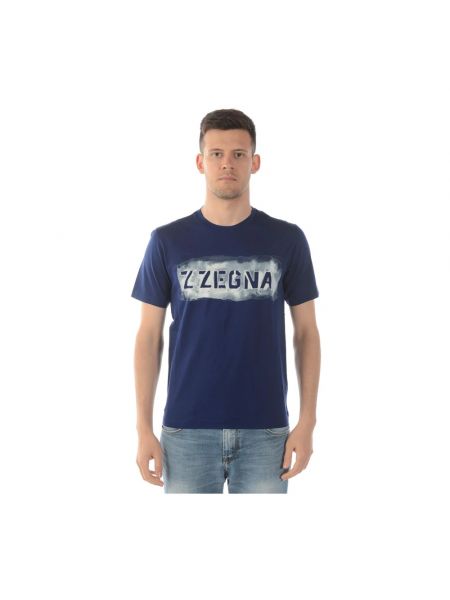 Koszulka Ermenegildo Zegna niebieska