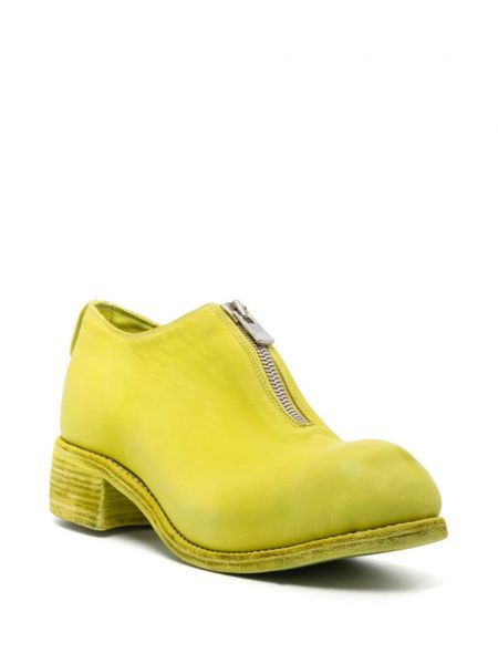 Kotníkové boty na zip Guidi zelené