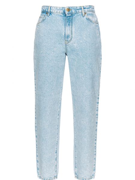 Голубые прямые джинсы Pinko