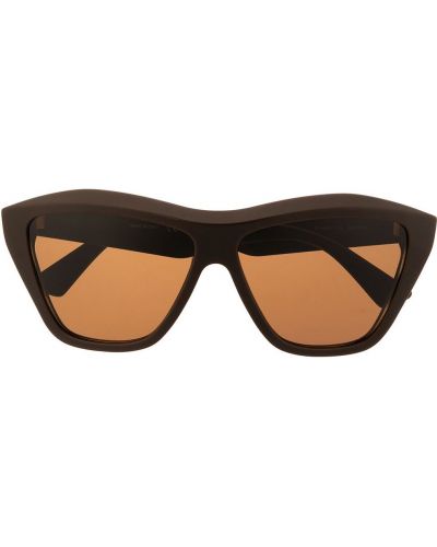 Gafas de sol con estampado geométrico Bottega Veneta Eyewear marrón