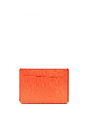 Kožená peňaženka Maison Margiela oranžová