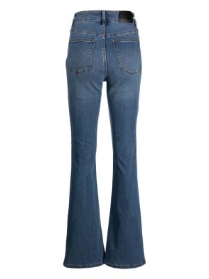 Zvonové džíny s vysokým pasem Dkny modré