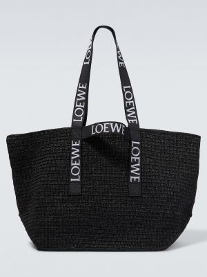Черная сумка шоппер Loewe