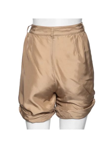 Pantalones cortos de seda Dolce & Gabbana Pre-owned beige