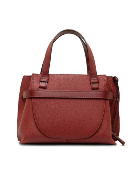 Bolso satchel de cuero Loewe Pre-owned rojo