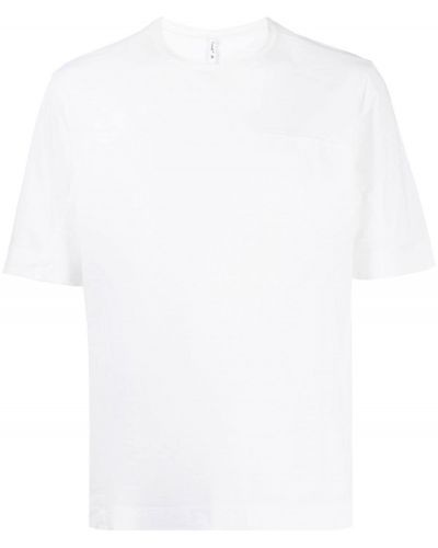 Тениска с кръгло деколте Transit бяло