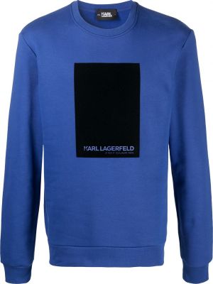 Sudadera con estampado Karl Lagerfeld azul