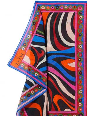 Asimetriškas raštuotas sijonas su abstrakčiu raštu Pucci