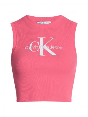 Φανελάκι Calvin Klein Jeans ροζ
