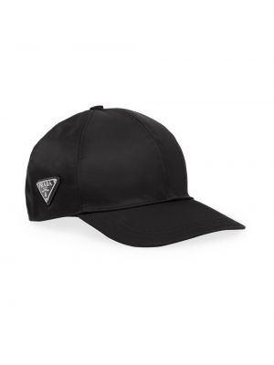 Нейлоновая кепка Prada черная