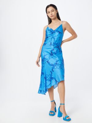 Коктейлна рокля Allsaints синьо