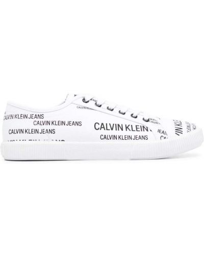 Zapatillas con estampado Calvin Klein blanco