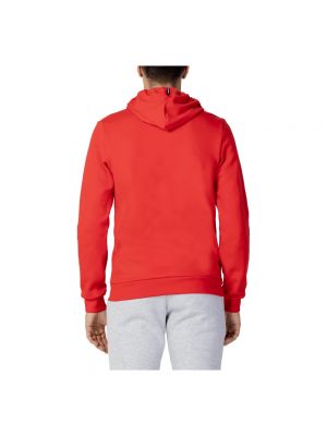 Bluza z kapturem Le Coq Sportif czerwona
