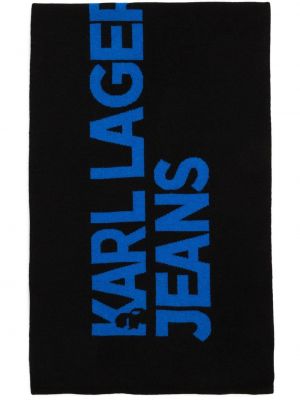 Плетен шал бродиран Karl Lagerfeld Jeans