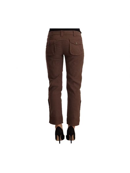 Pantalones slim fit Just Cavalli marrón