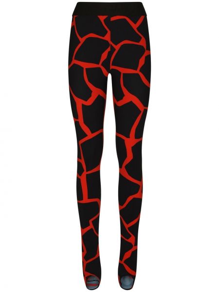 Absztrakt mintás leggings nyomtatás Dolce & Gabbana