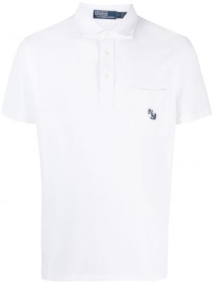 Rūtainas zīda polo krekls ar apdruku Polo Ralph Lauren