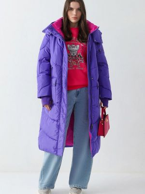 Утепленная куртка Sei Tu фиолетовая
