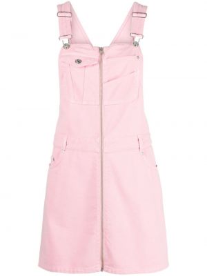 Τζιν φόρεμα Moschino Jeans ροζ