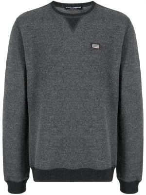 Vlnený sveter Dolce & Gabbana sivá