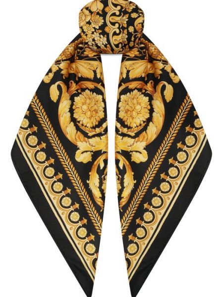 Шелковый платок Versace золотой