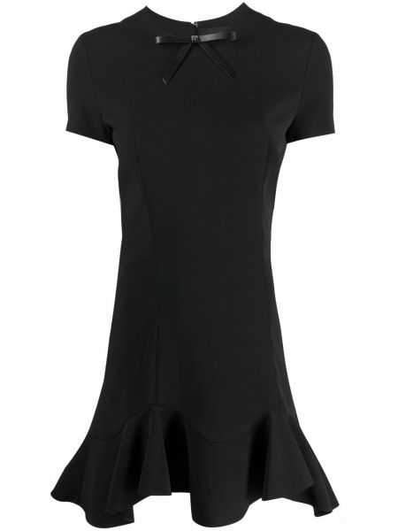 Mini vestido asimétrico péplum Dsquared2 negro